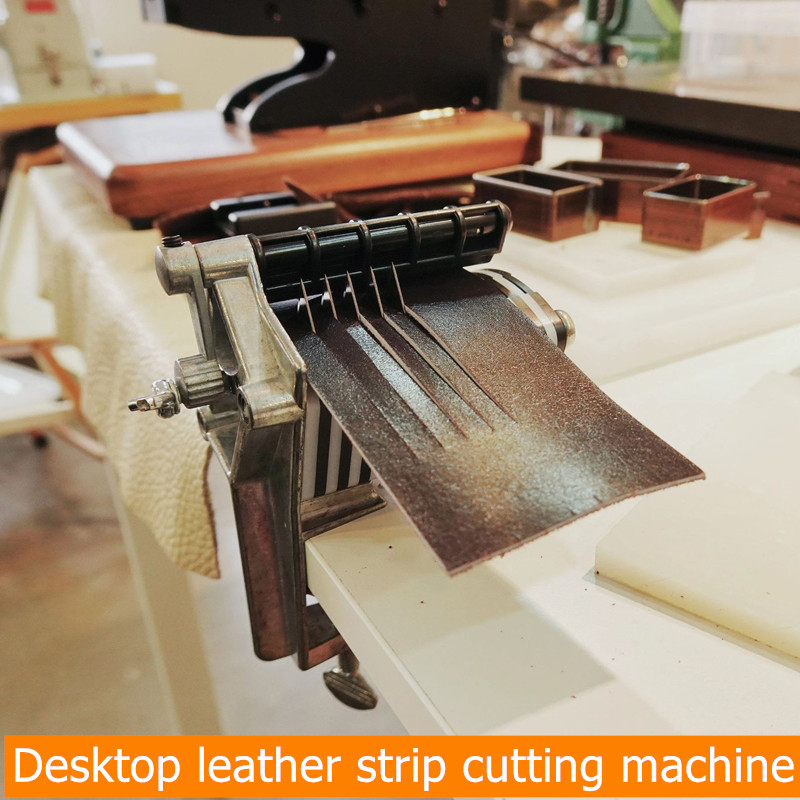 Leatherwork Knife - เครื่องตัดแถบหนังเดสก์ท็อป DIY ใช้สําหรับการตัดสายรัดด้วยตนเองเช่นสายรัดเอวพู่ลูกไม้ ฯลฯ มีใบมีด 5