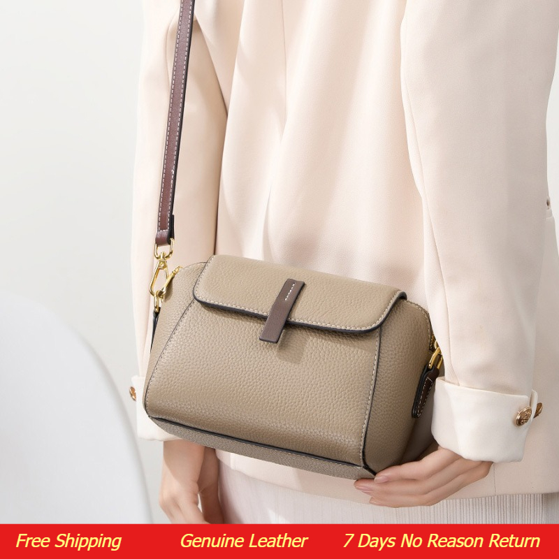 Leather Work Bag Women - กระเป๋าถือสะพายไหล่ผู้หญิงแบรนด์หรู ดีไซน์วินเทจ สำหรับเดินทาง ทำงาน และแฟชั่น