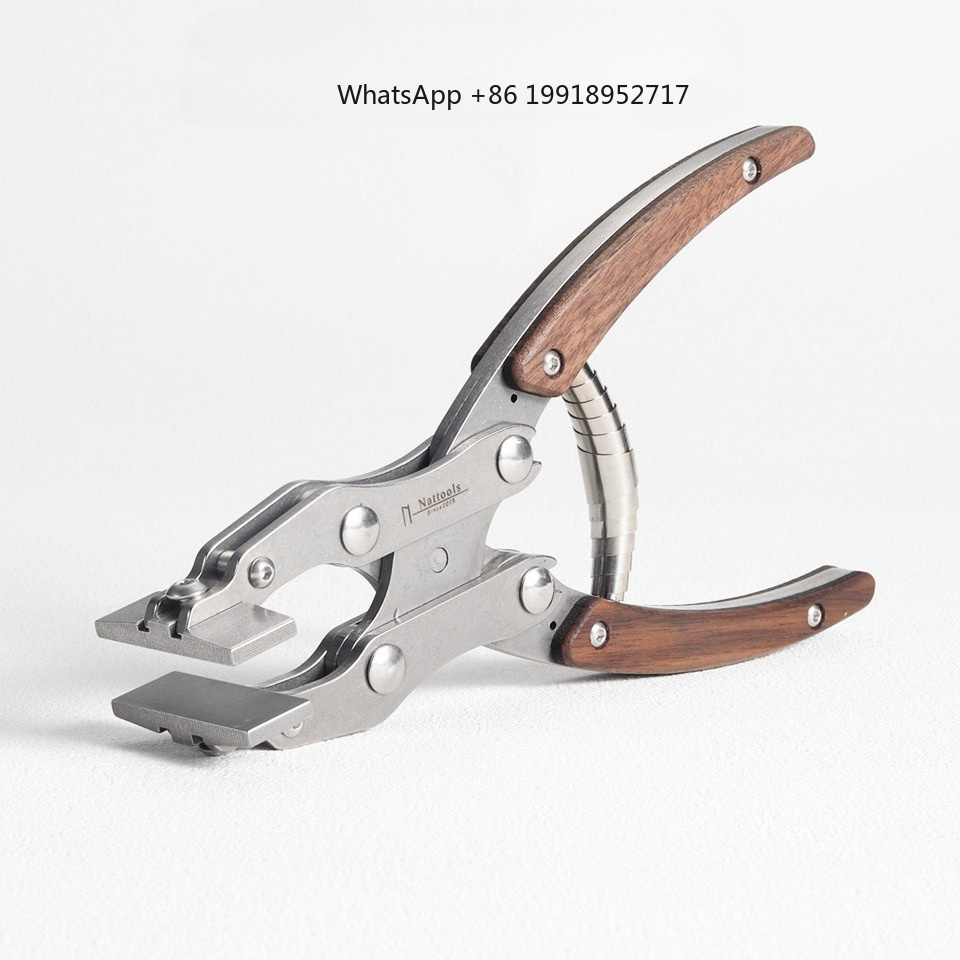 Leatherwork Hand Press - คีมหนีบหนังแบบแบน สแตนเลส ทำมือ สำหรับงานหนัง ขนาด 38