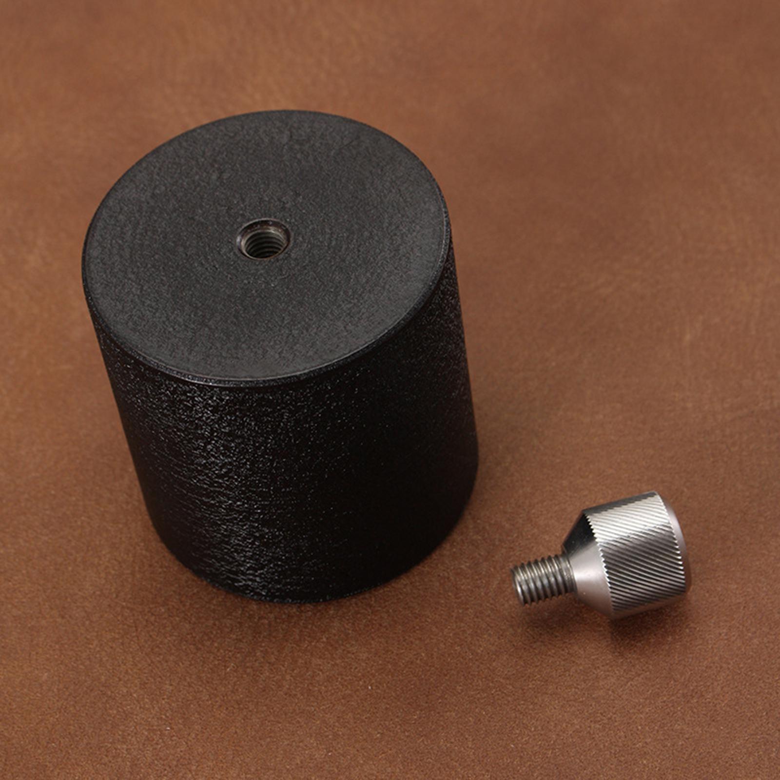Leatherwork Hand Press - เครื่องมือกดมือทำจากเหล็กสีดำสำหรับงานหนัง ใช้เสริมความแข็งแรง สร้างลวดลาย งานฝีมือหนัง DIY