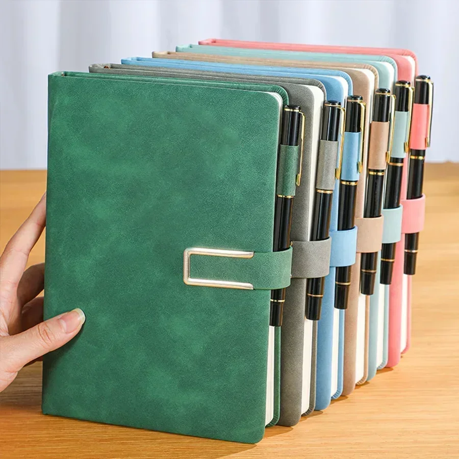 Leatherwork Books - สมุดบันทึกหนัง A5 ปกอ่อนสไตล์วินเทจ 1 เล่ม –