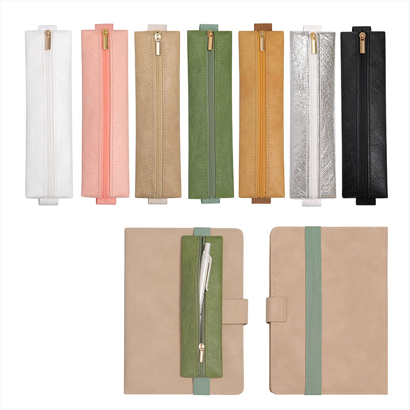 Leatherwork Books - 1 ชิ้นปรับแถบยืดหยุ่นผู้ถือปากกา, DuPont กระดาษวัสดุหนังปากกากระเป๋า Journal ผู้ถือดินสอกันน้ํา