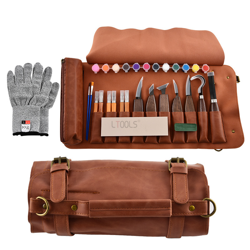 ชุดเครื่องมือแกะสลักไม้แบบดีลั - Beginner Leatherwork Kit บทวิจารณ์และราคา