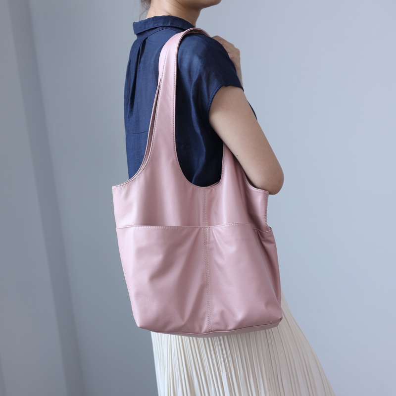 กระเป๋าสะพายไหล่หนังวัวแท้สำหร - Leather Work Bag Women บทวิจารณ์และราคา