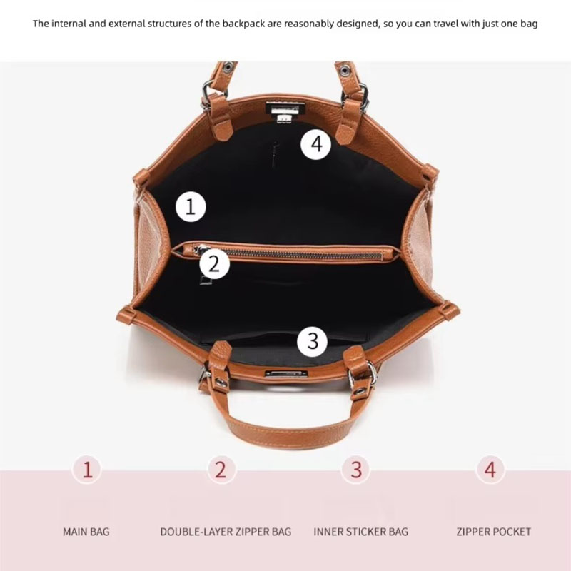 กระเป๋าถือผู้หญิงขนาดใหญ่ หนัง - Leather Work Bag Women บทวิจารณ์และราคา