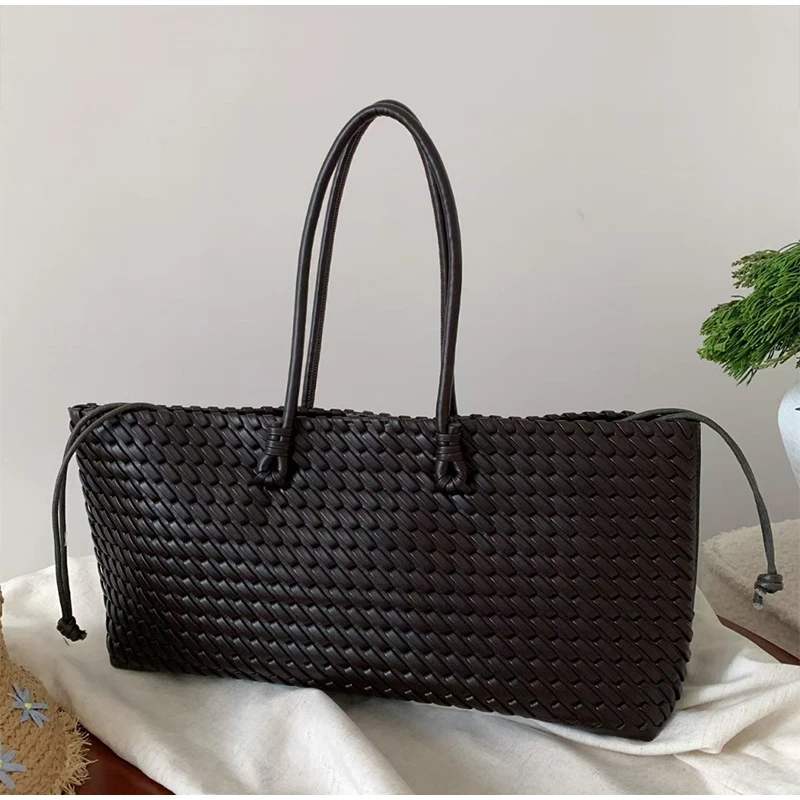 กระเป๋าโท้ทหนัง PU ดีไซน์หรูหร - Leather Work Bag Women บทวิจารณ์และราคา