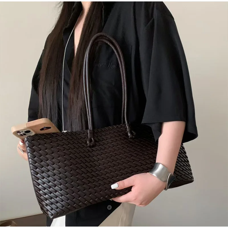 กระเป๋าโท้ทหนัง PU ดีไซน์หรูหร - Leather Work Bag Women บทวิจารณ์และราคา