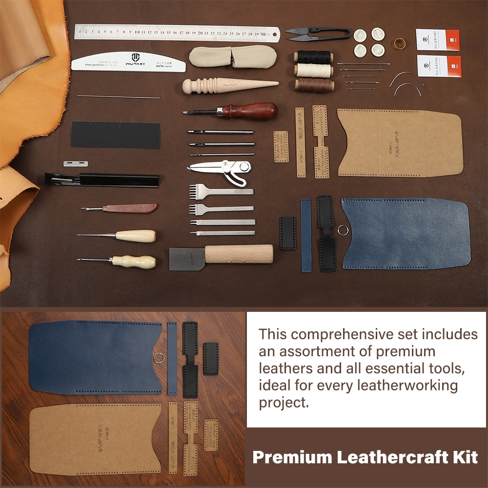 ชุดเครื่องมือทำงานหนัง WUTA 63 - Beginner Leatherwork Kit บทวิจารณ์และราคา