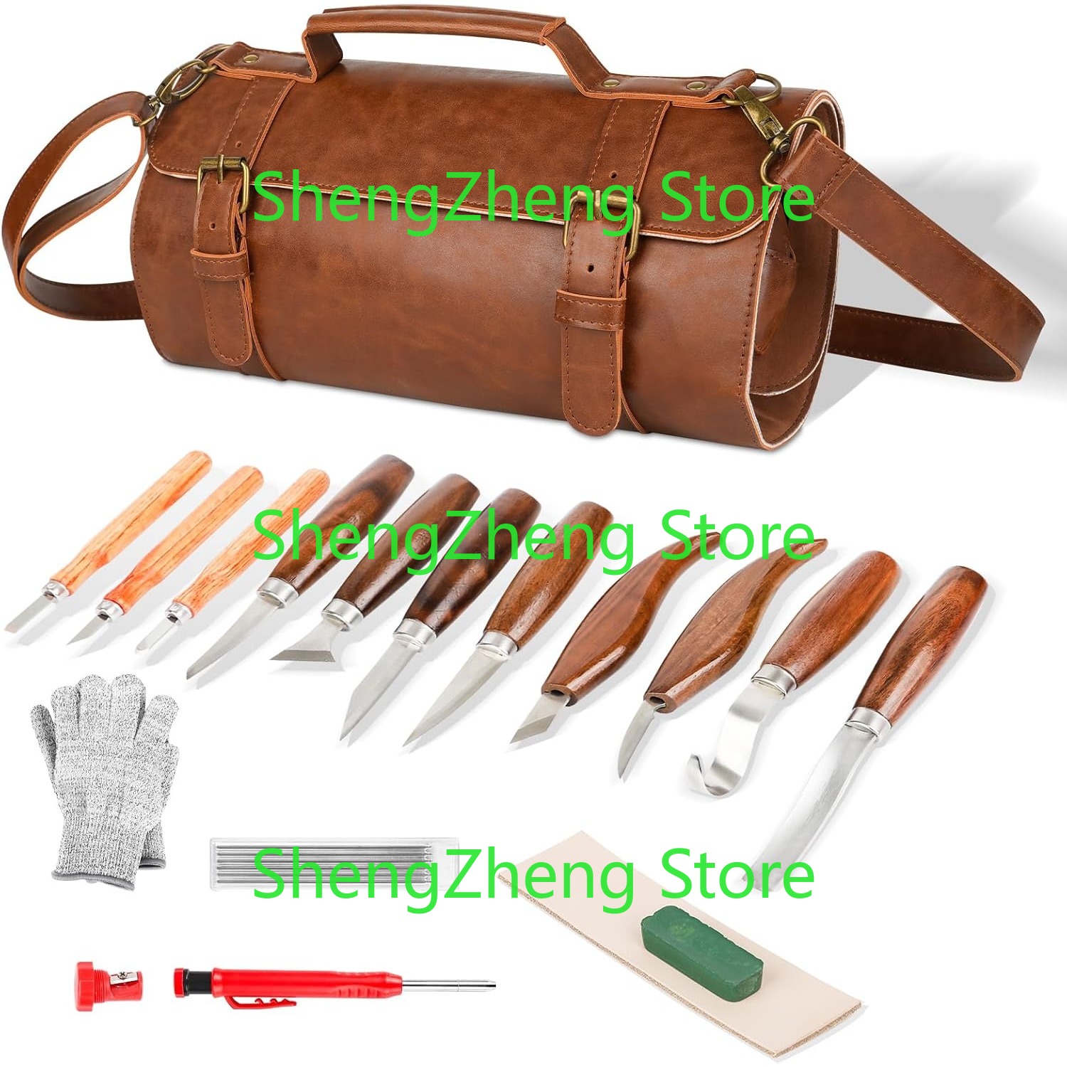 ชุดเครื่องมือแกะสลักไม้ ชุด ชุ - Beginner Leatherwork Kit บทวิจารณ์และราคา
