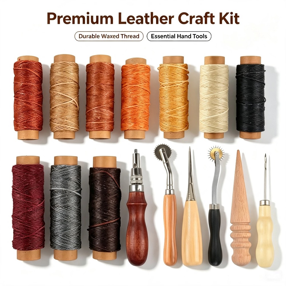 ชุดเครื่องมือทำงานหนังครบชุดพร - Beginner Leatherwork Kit บทวิจารณ์และราคา