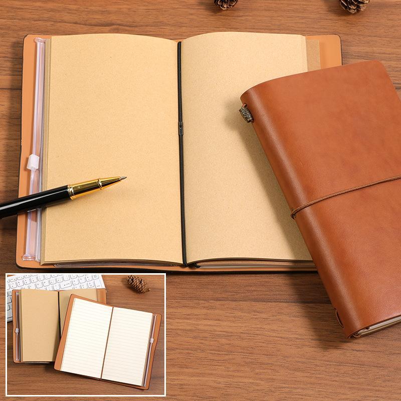 สมุดโน้ตปกอ่อนหนัง PU วินเทจแบ - Leatherwork Books บทวิจารณ์และราคา