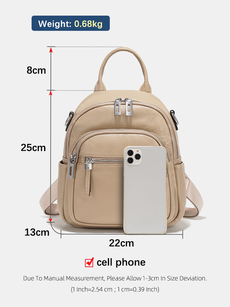 เซนซีกระเป๋าเป้สะพายหลังหนังแท - Leatherwork Bag บทวิจารณ์และราคา