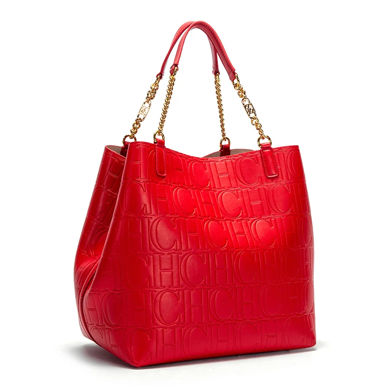 CHCH กระเป๋าโท้ทของผู้หญิง, กร - Leatherwork Bag บทวิจารณ์และราคา