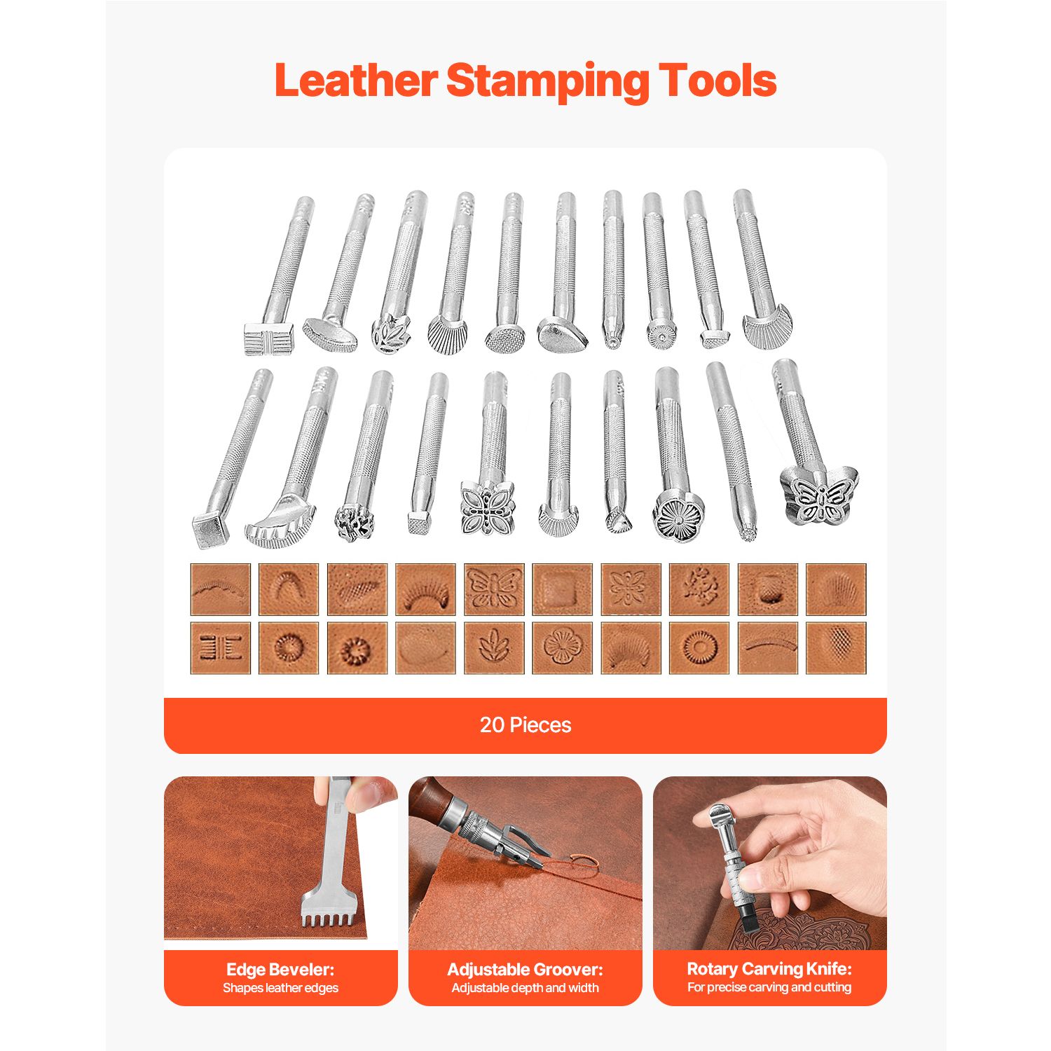 ชุดเครื่องมือทำงานหนัง 92 ชิ้น - Beginner Leatherwork Kit บทวิจารณ์และราคา