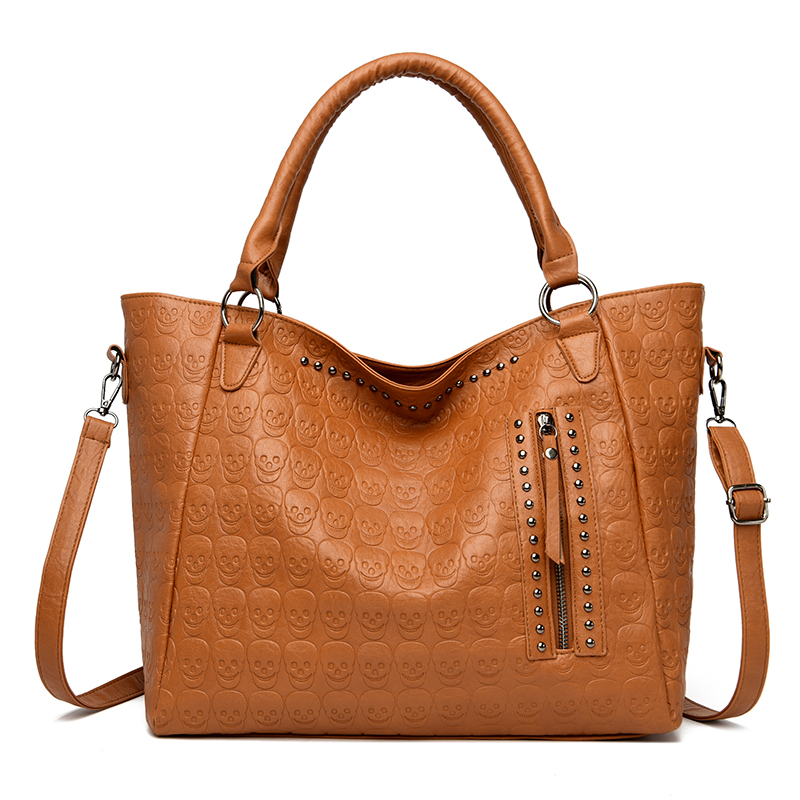 กระเป๋าสะพายข้างลายหัวกะโหลกสไ - Leatherwork Bag บทวิจารณ์และราคา