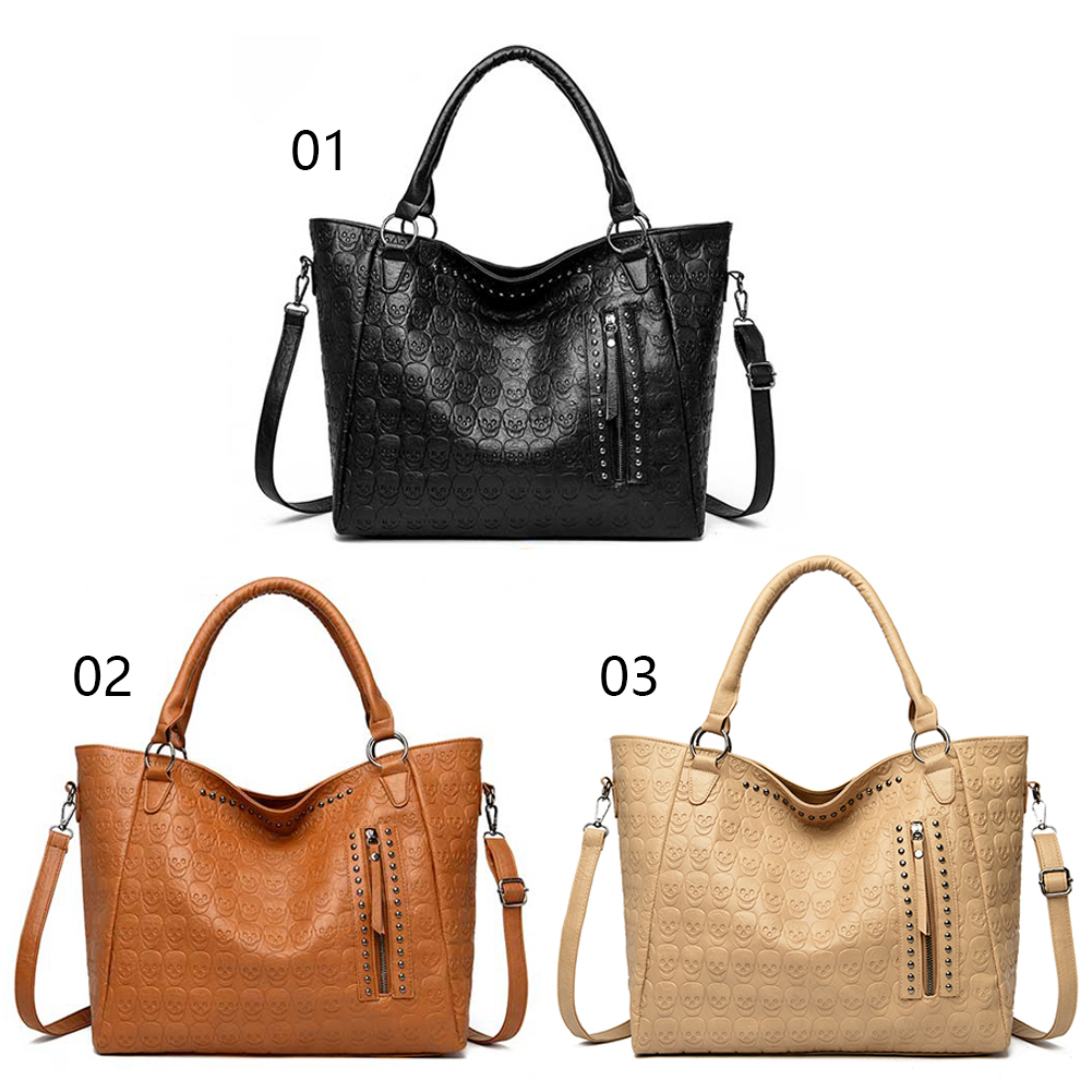 กระเป๋าสะพายข้างลายหัวกะโหลกสไ - Leatherwork Bag บทวิจารณ์และราคา