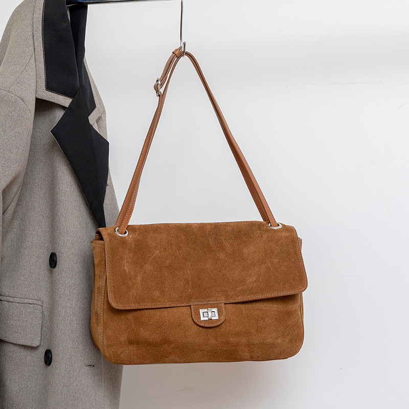 กระเป๋าหนังกลับแท้สะพายไหล่สำห - Leatherwork Bag บทวิจารณ์และราคา