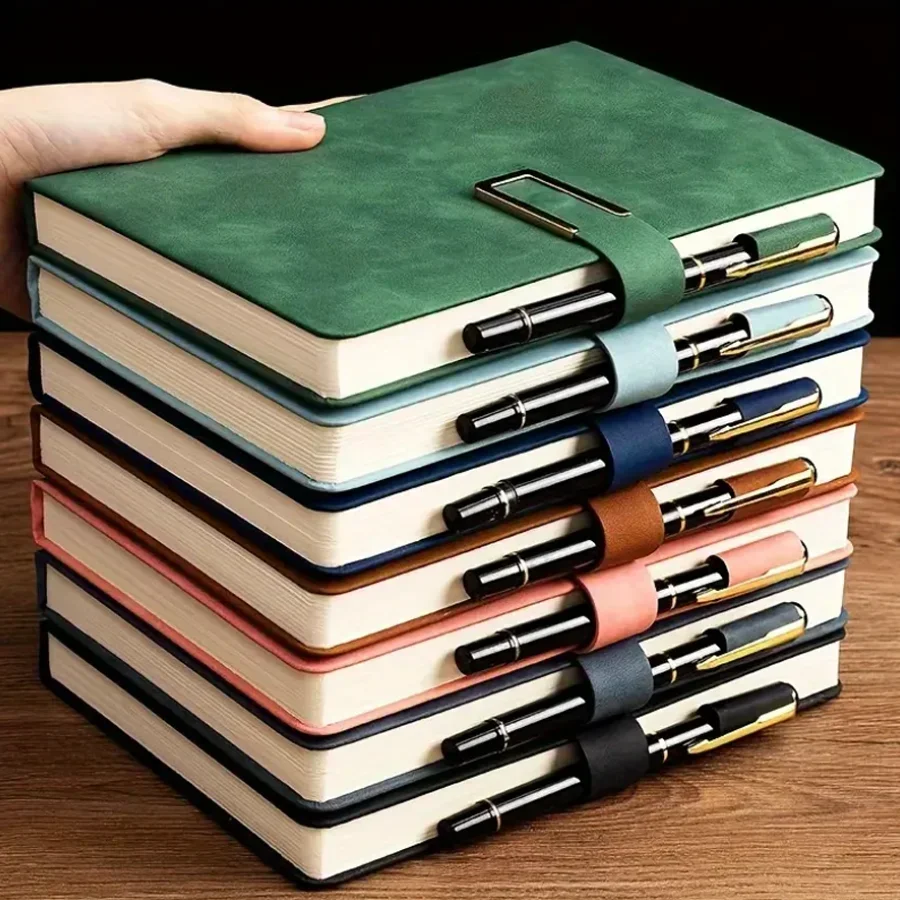 สมุดบันทึกหนัง A5 ปกอ่อนสไตล์ว - Leatherwork Books บทวิจารณ์และราคา