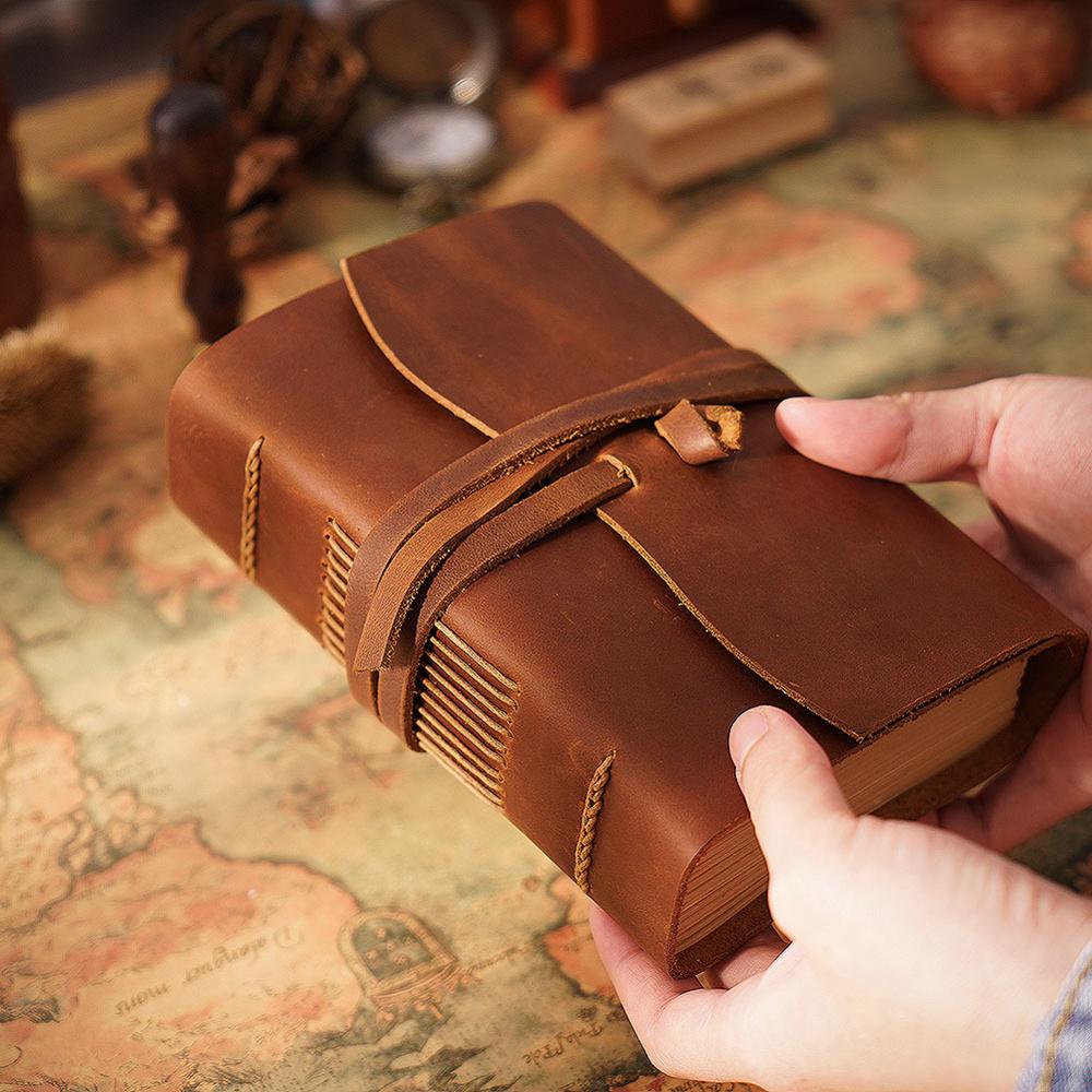 สมุดบันทึกปกหนังงานทำมือสมุดบั - Leatherwork Books บทวิจารณ์และราคา